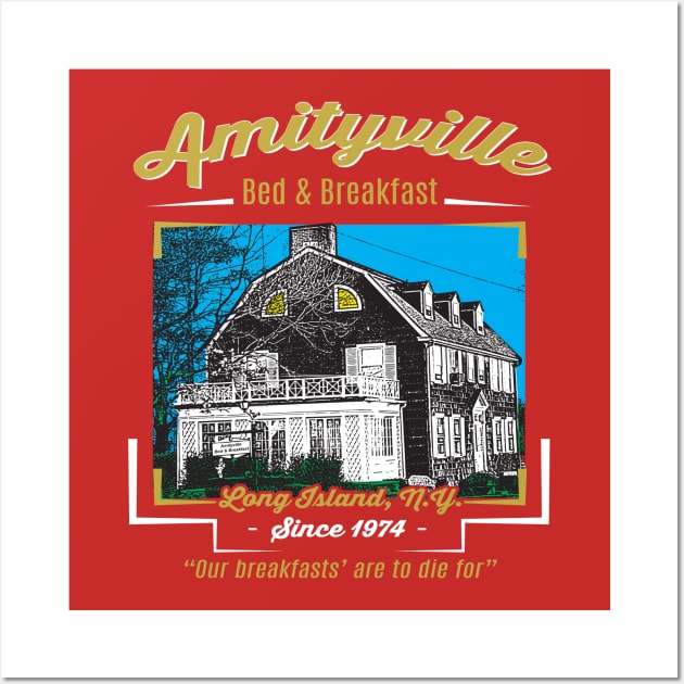 Amityville Bed & Breakfast Wall Art by Alema Art